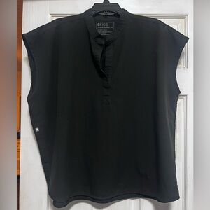 Figs Black Rafaela Scrub Top